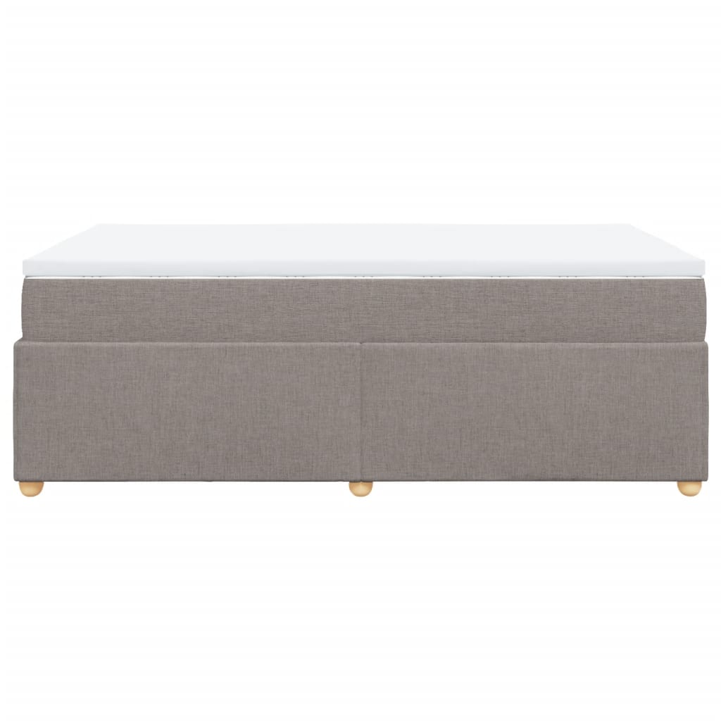 Sommier à lattes de lit avec matelas Taupe 120x200 cm Tissu - XIOS