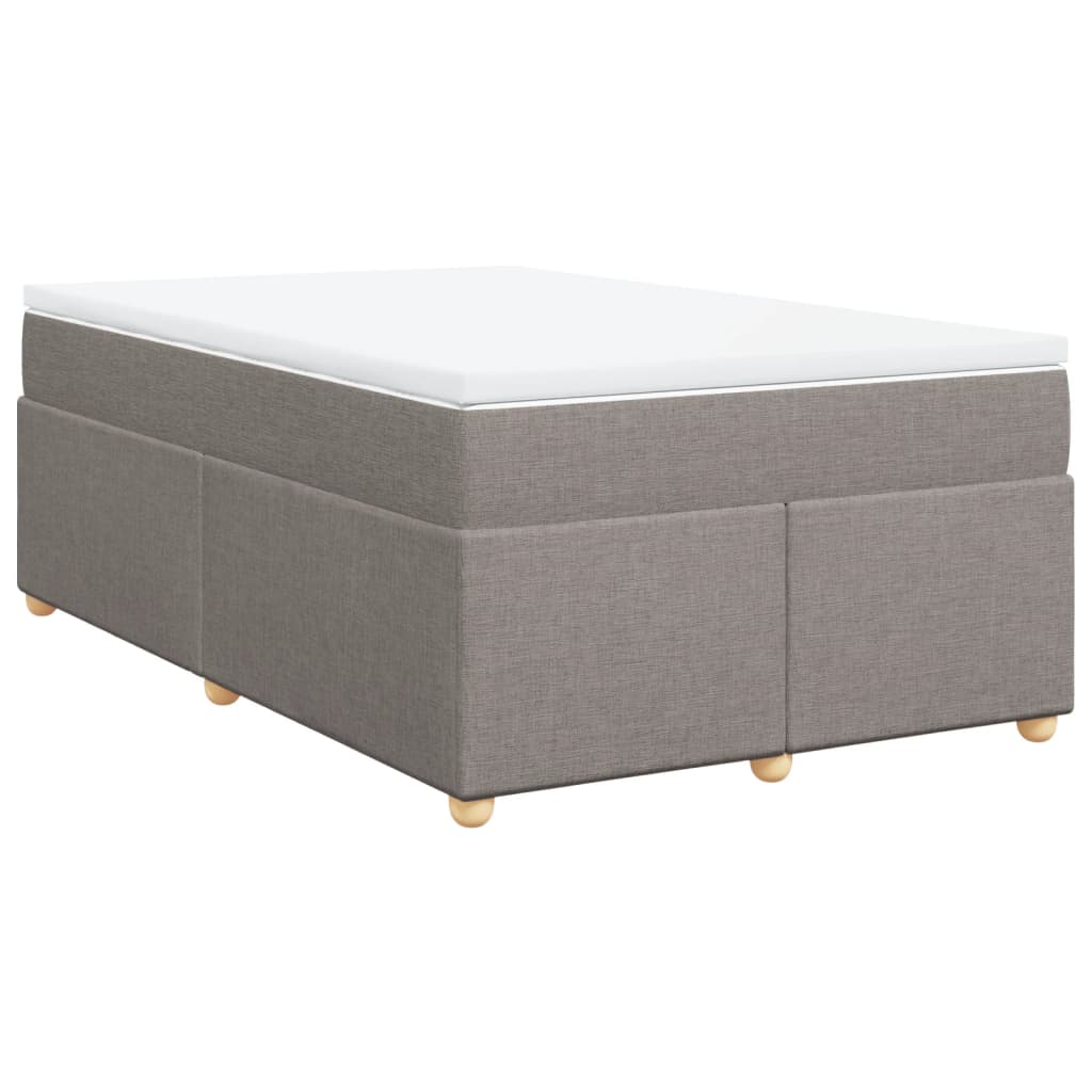 Sommier à lattes de lit avec matelas Taupe 120x200 cm Tissu - XIOS
