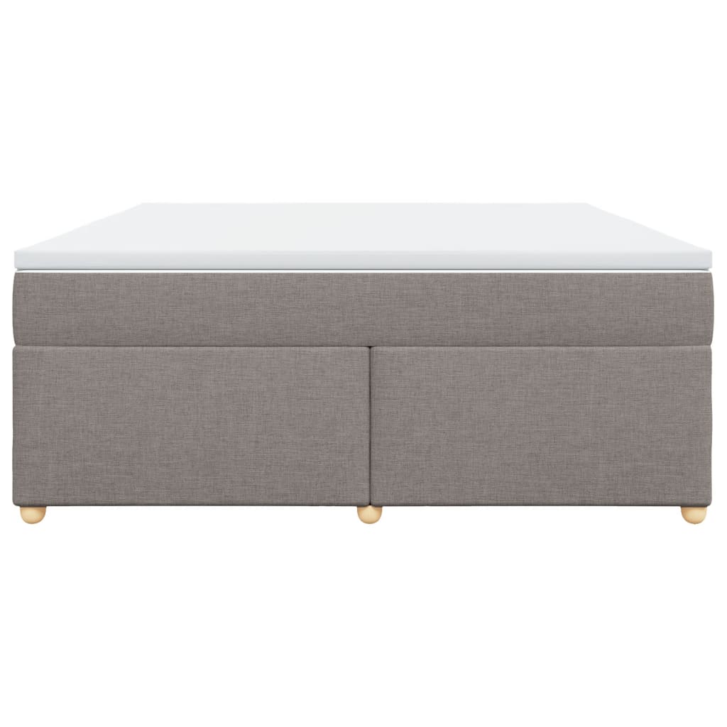 Sommier à lattes de lit avec matelas Taupe 180x200 cm Tissu - XIOS