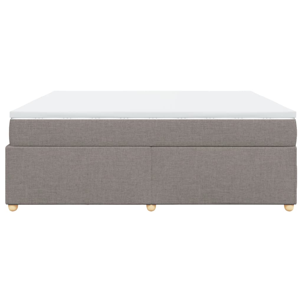 Sommier à lattes de lit avec matelas Taupe 180x200 cm Tissu - XIOS