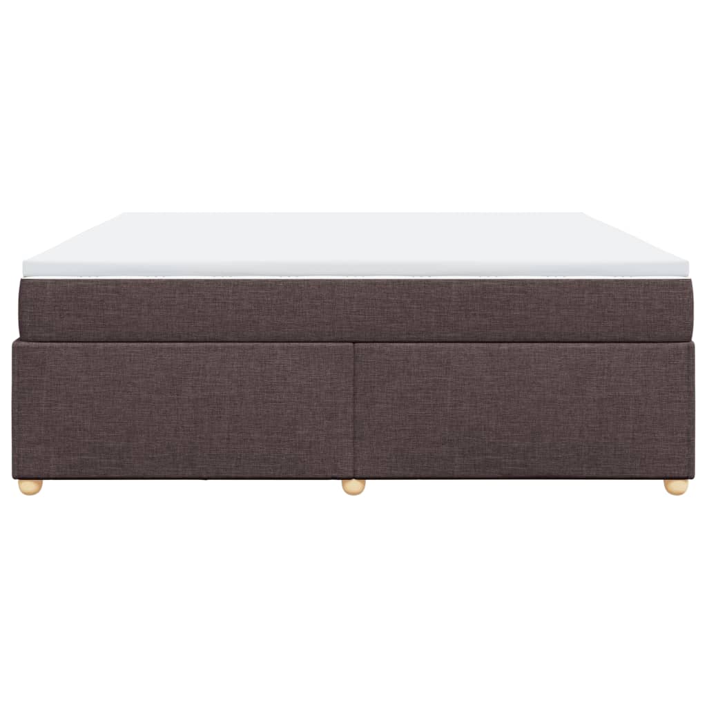 Sommier à lattes de lit avec matelas Marron foncé 200x200 cm - XIOS