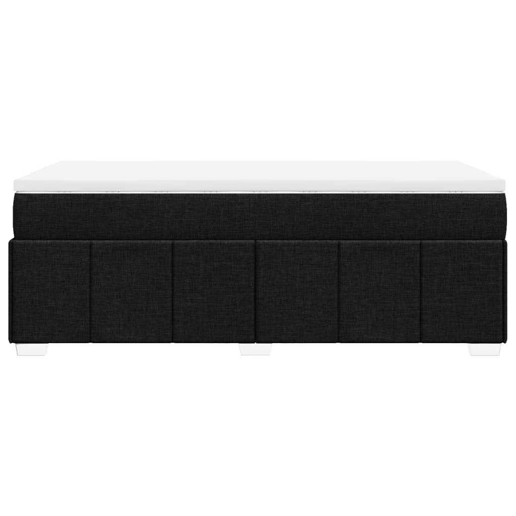 Sommier à lattes de lit avec matelas Noir 90x190 cm Tissu - XIOS