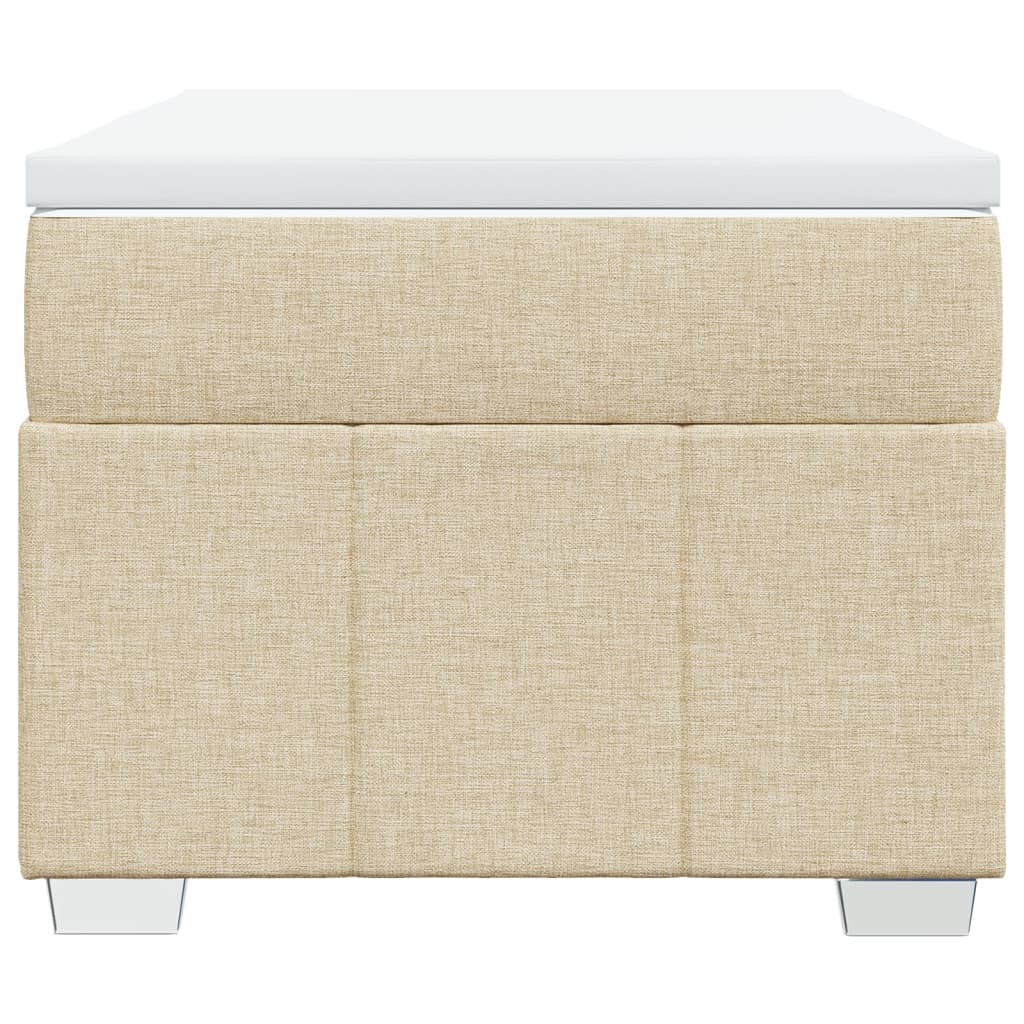 Sommier à lattes de lit et matelas Crème 90x190 cm Tissu - XIOS
