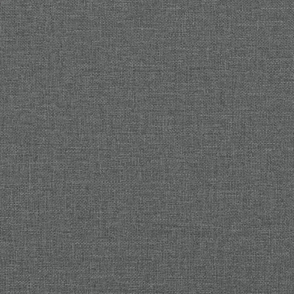 Sommier à lattes de lit avec matelas Gris foncé 90x200 cm Tissu - XIOS