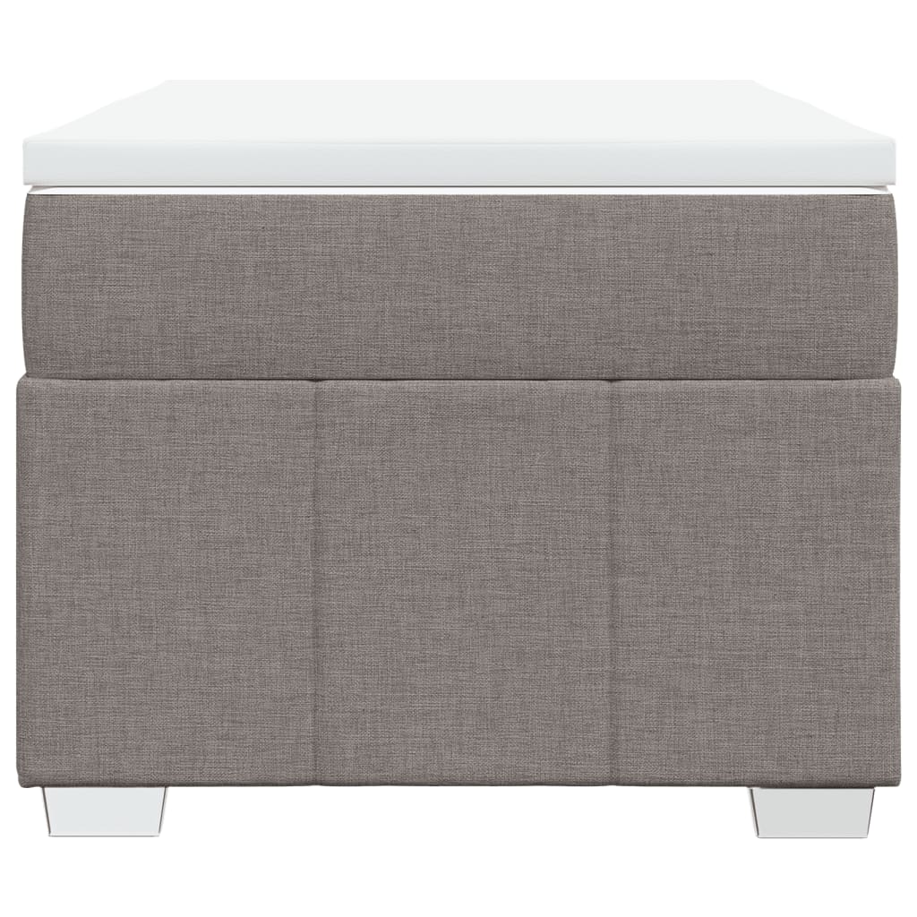 Sommier à lattes de lit avec matelas Taupe 90x200 cm Tissu - XIOS