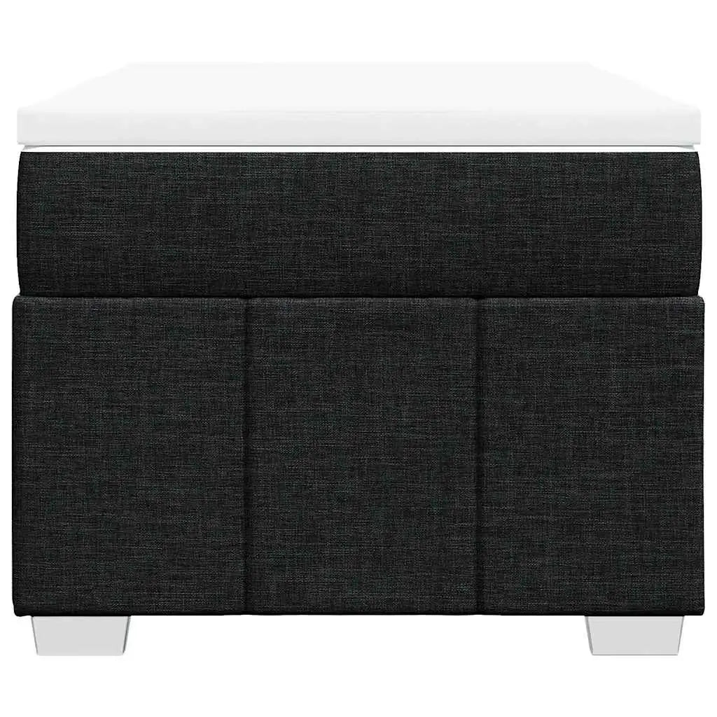 Sommier à lattes de lit avec matelas Noir 100x200 cm Tissu - XIOS