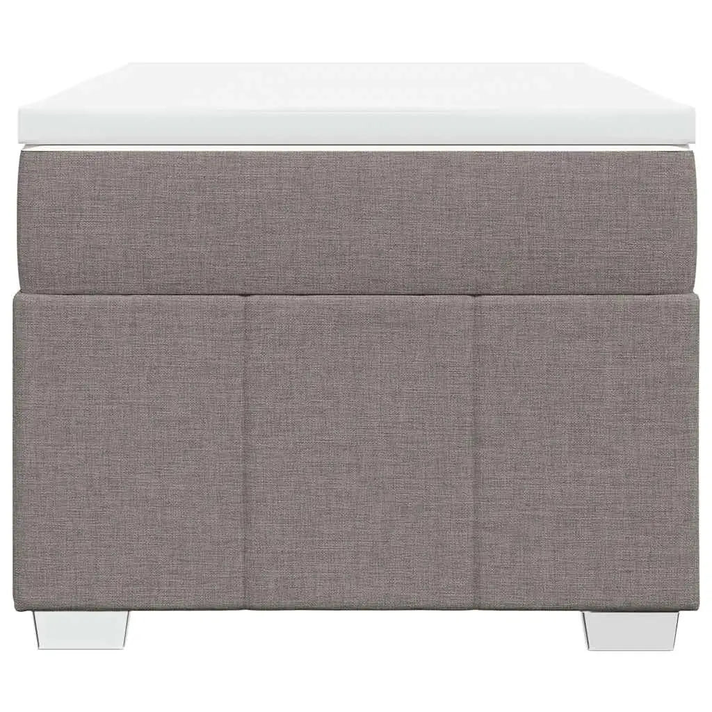Sommier à lattes de lit avec matelas Taupe 100x200 cm Tissu - XIOS