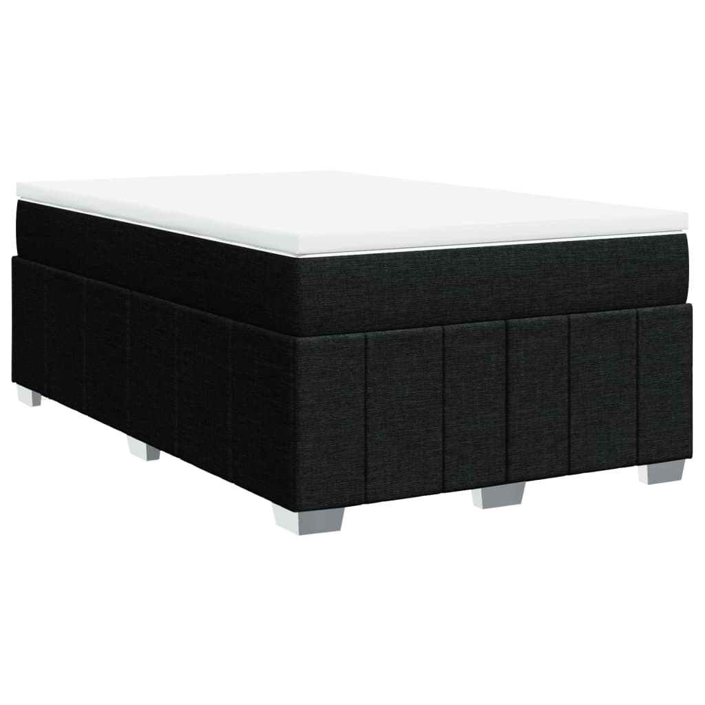 Sommier à lattes de lit avec matelas Noir 120x200 cm Tissu - XIOS