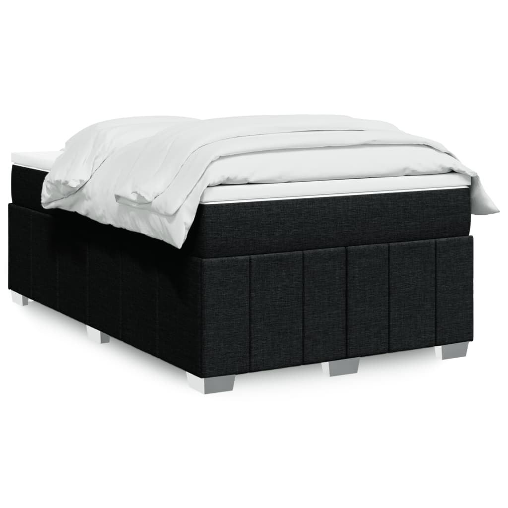 Sommier à lattes de lit avec matelas Noir 120x200 cm Tissu - XIOS