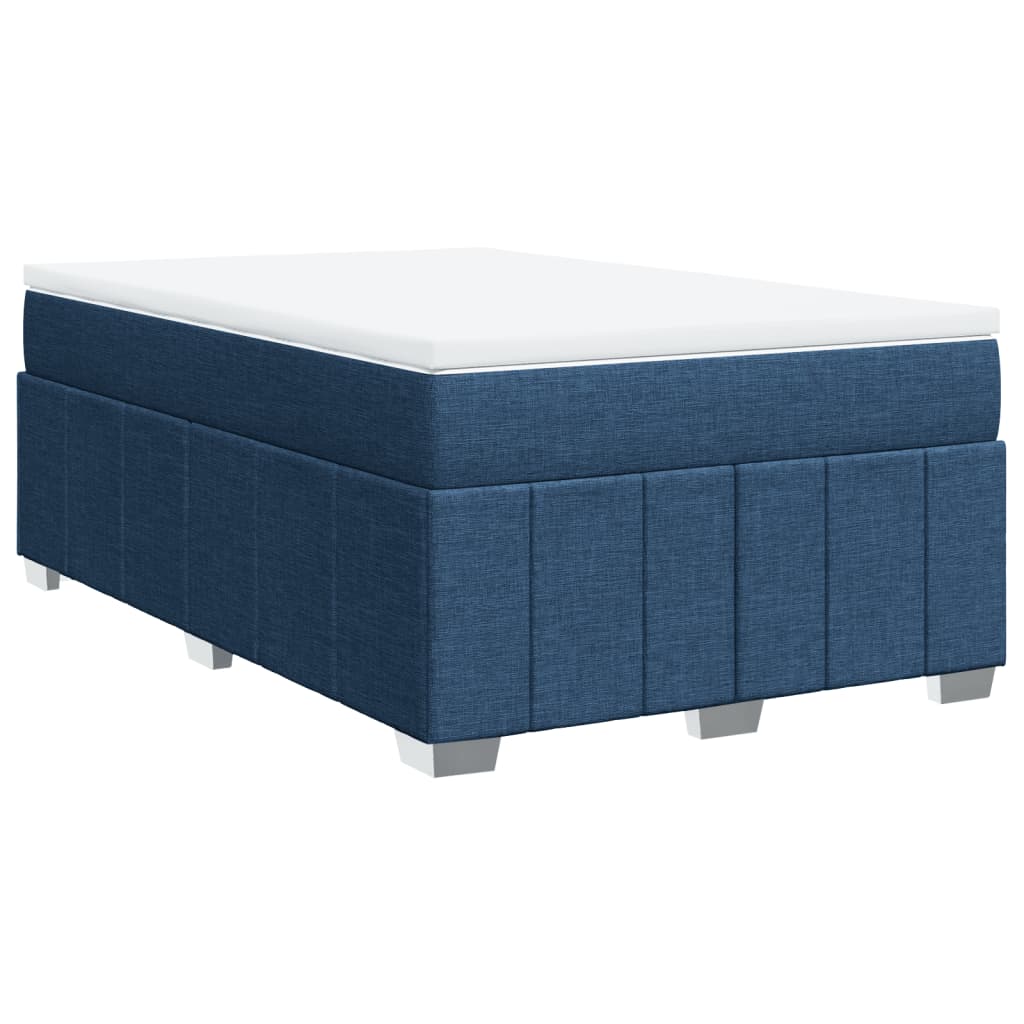 Sommier à lattes de lit avec matelas Bleu 120x200 cm Tissu - XIOS