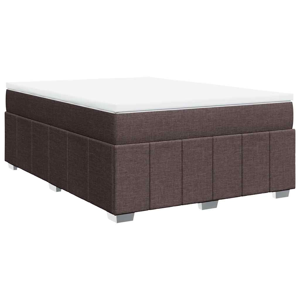 Sommier à lattes de lit avec matelas Marron foncé 140x190 cm - XIOS