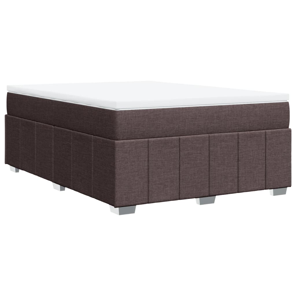 Sommier à lattes de lit avec matelas Marron foncé 140x200 cm - XIOS