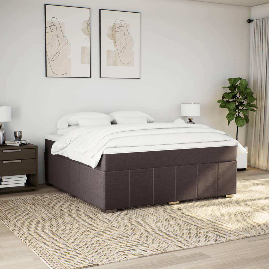 Sommier à lattes de lit avec matelas Marron foncé 180x200 cm - XIOS