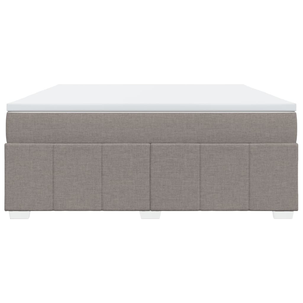 Sommier à lattes de lit avec matelas Taupe 180x200 cm Tissu - XIOS