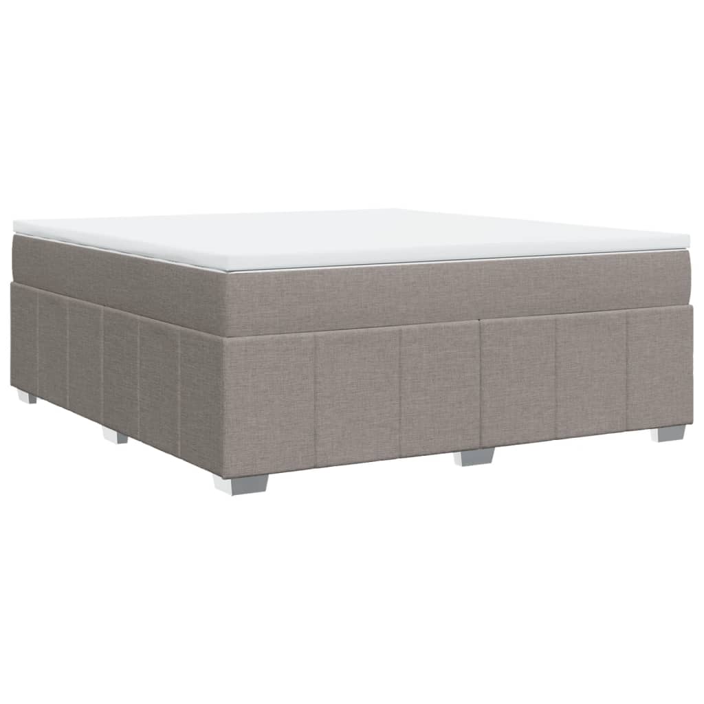 Sommier à lattes de lit avec matelas Taupe 180x200 cm Tissu - XIOS