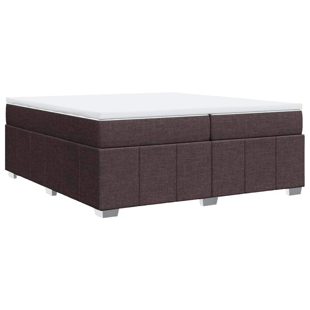 Sommier à lattes de lit avec matelas Marron foncé 200x200 cm - XIOS