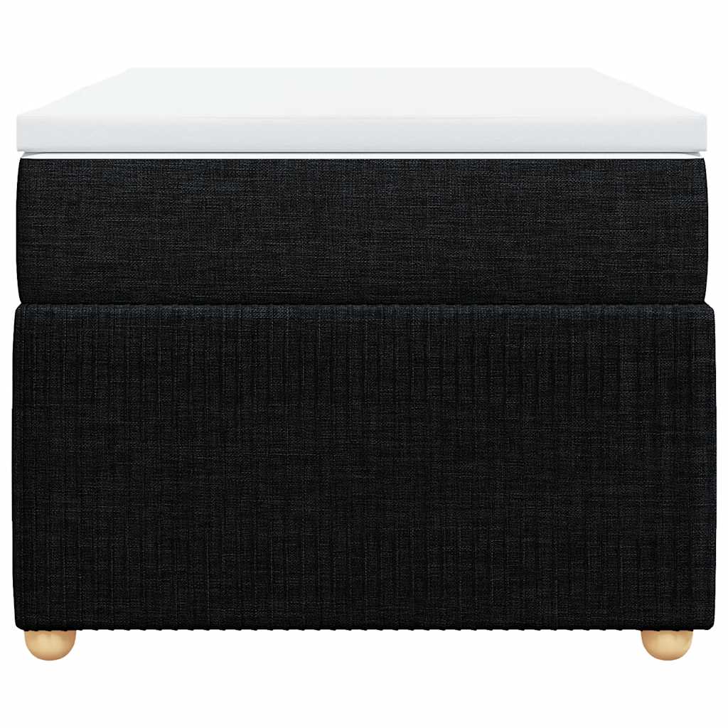Sommier à lattes de lit et matelas Noir 80x200 cm Tissu - XIOS