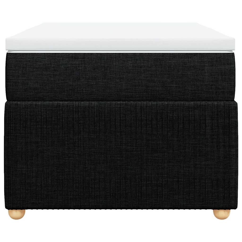 Sommier à lattes de lit avec matelas Noir 90x190 cm Tissu - XIOS
