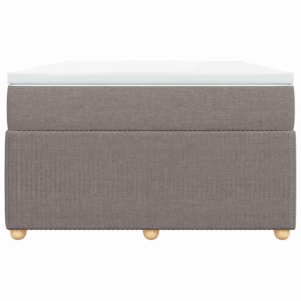 Sommier à lattes de lit avec matelas Taupe 120x200 cm Tissu - XIOS