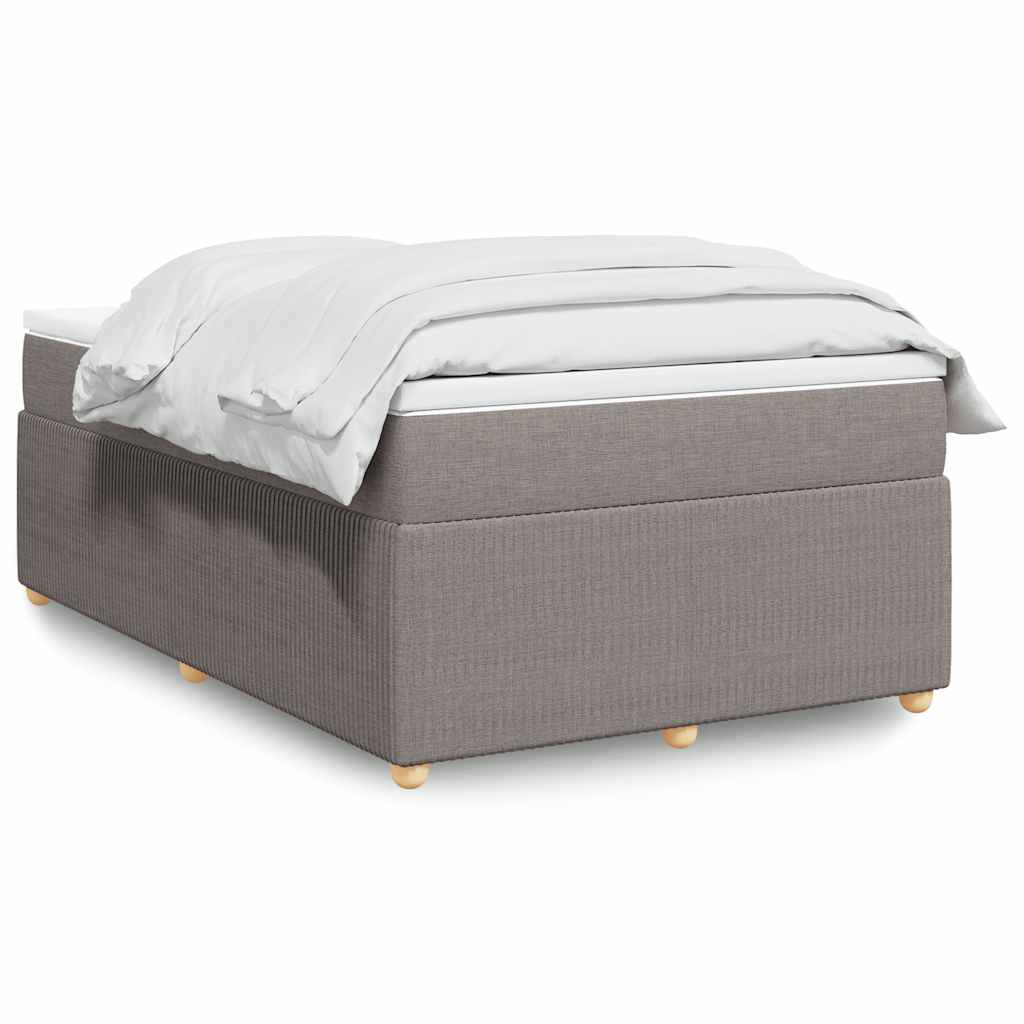 Sommier à lattes de lit avec matelas Taupe 120x200 cm Tissu - XIOS