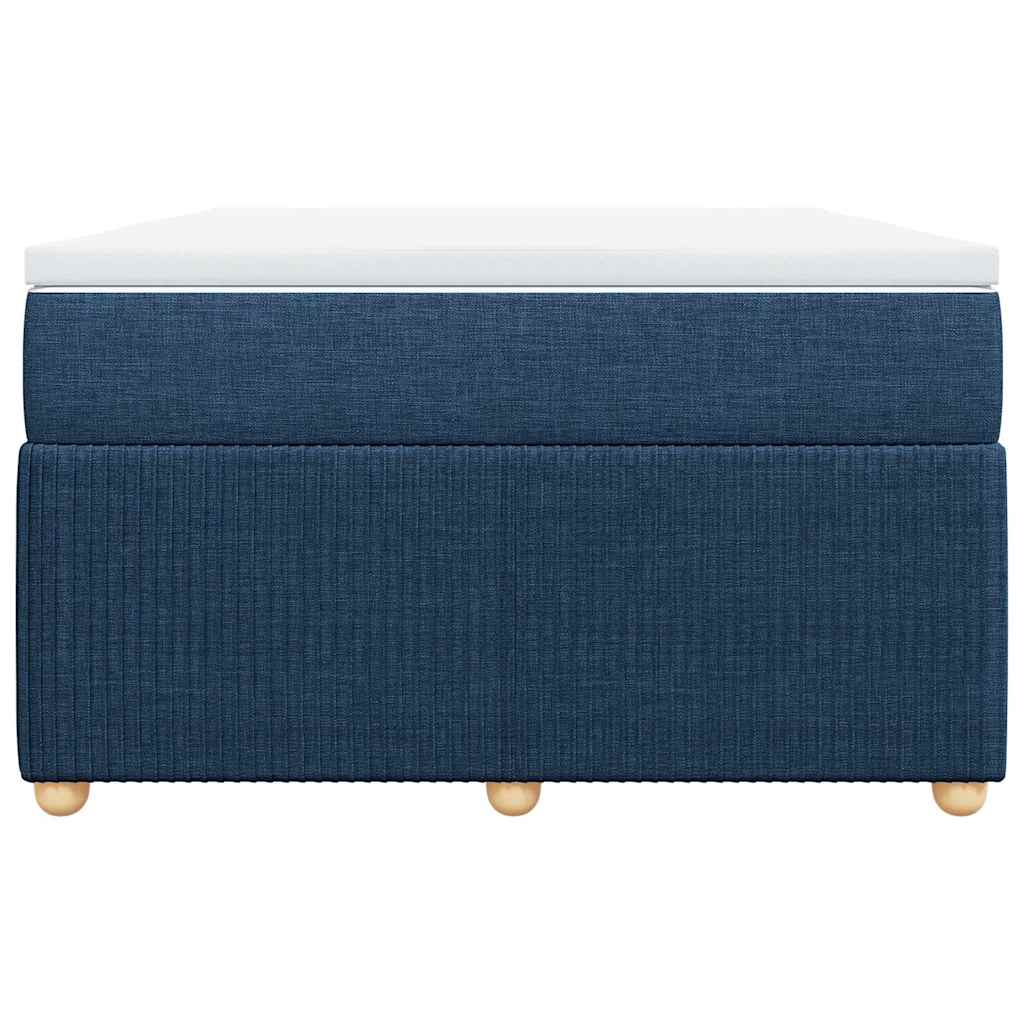 Sommier à lattes de lit avec matelas Bleu 120x200 cm Tissu - XIOS