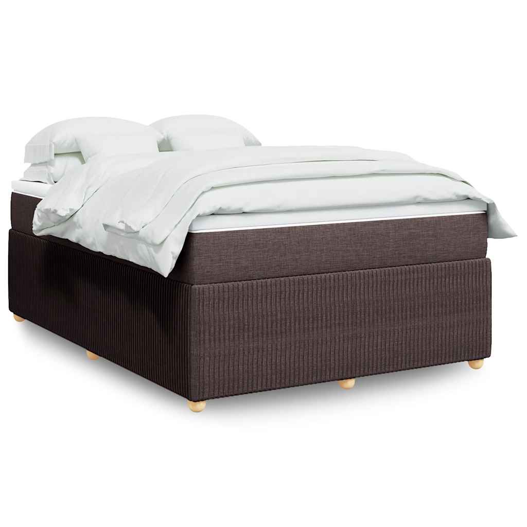 Sommier à lattes de lit avec matelas Marron foncé 140x200 cm - XIOS