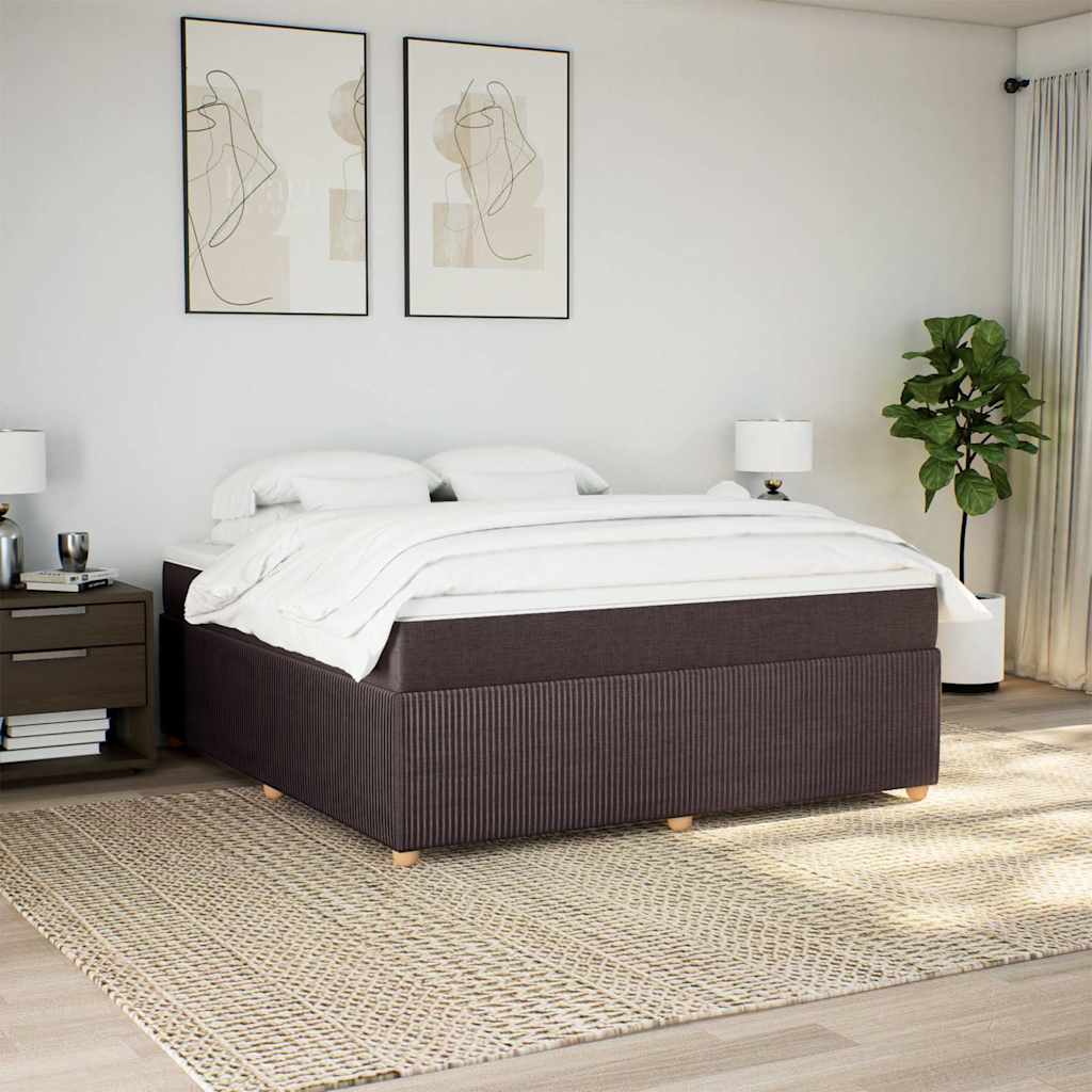 Sommier à lattes de lit avec matelas Marron foncé 180x200 cm - XIOS