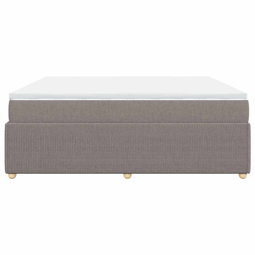Sommier à lattes de lit avec matelas Taupe 180x200 cm Tissu - XIOS