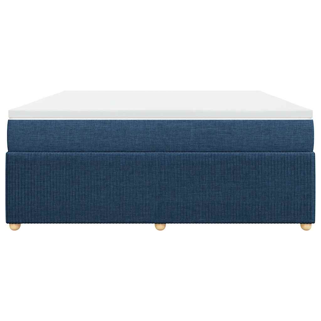 Sommier à lattes de lit avec matelas Bleu 180x200 cm Tissu - XIOS