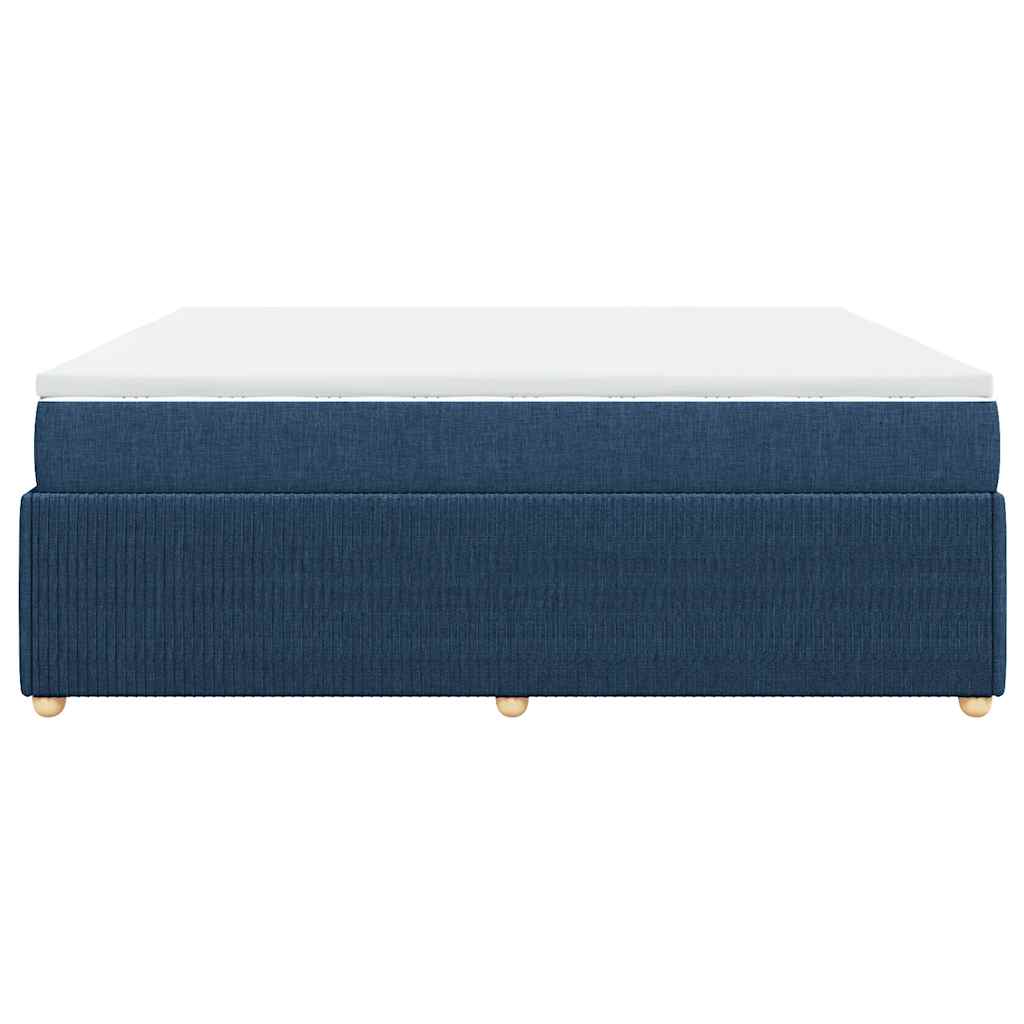 Sommier à lattes de lit avec matelas Bleu 180x200 cm Tissu - XIOS