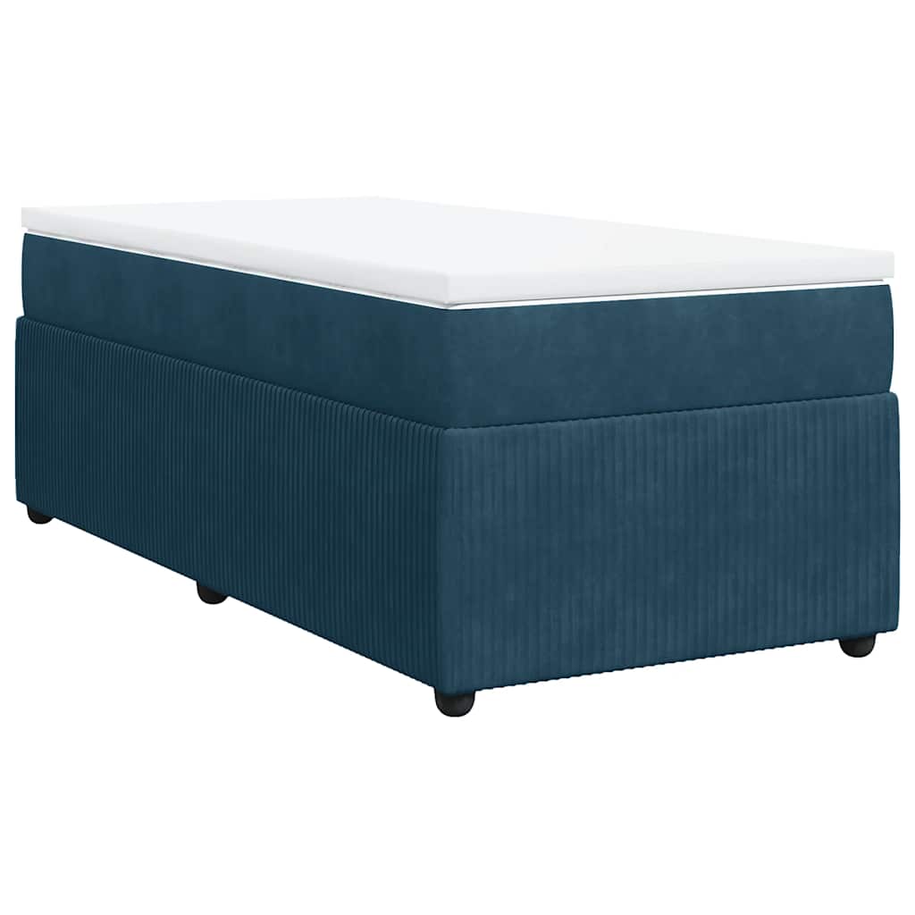 Sommier à lattes de lit avec matelas Bleu foncé 90x190 cm - XIOS
