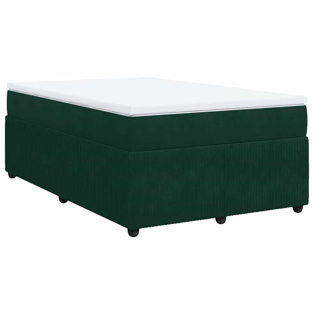 Sommier à lattes de lit avec matelas vert foncé 120x190 cm - XIOS