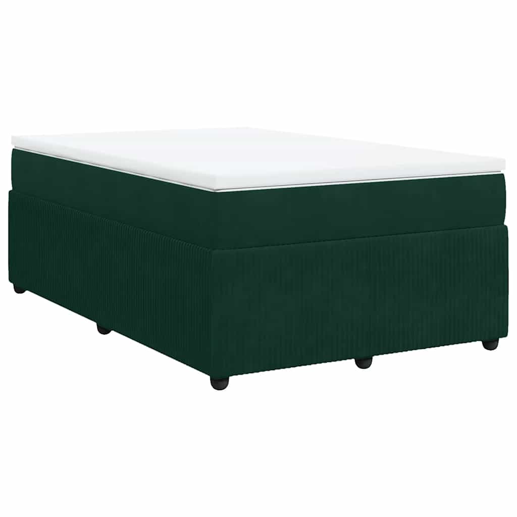 Sommier à lattes de lit et matelas Vert foncé 120x200cm Velours - XIOS
