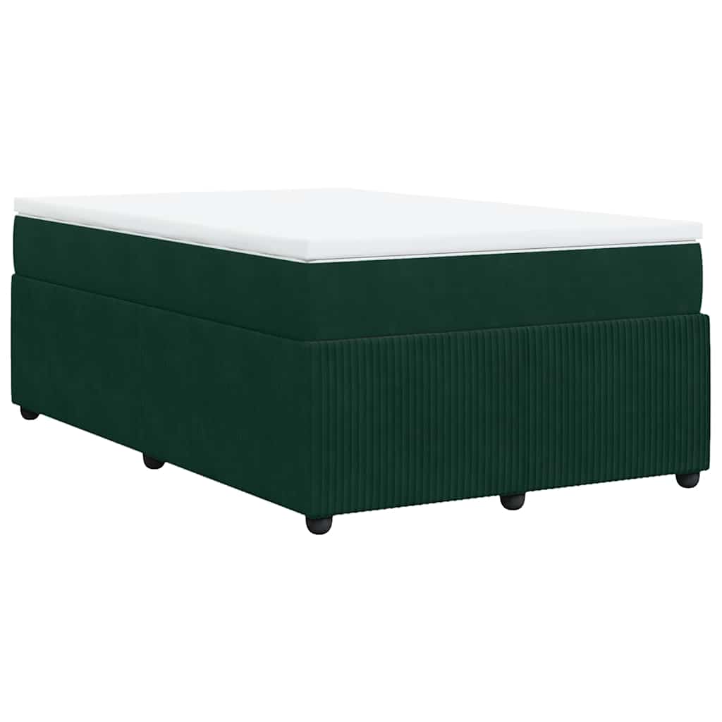 Sommier à lattes de lit et matelas Vert foncé 120x200cm Velours - XIOS