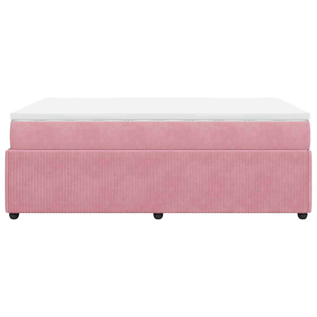 Sommier à lattes de lit avec matelas Rose 120x200 cm Velours - XIOS