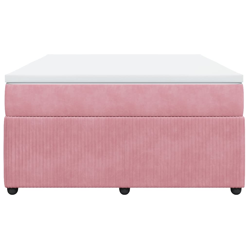 Sommier à lattes de lit avec matelas Rose 160x200 cm Velours - XIOS