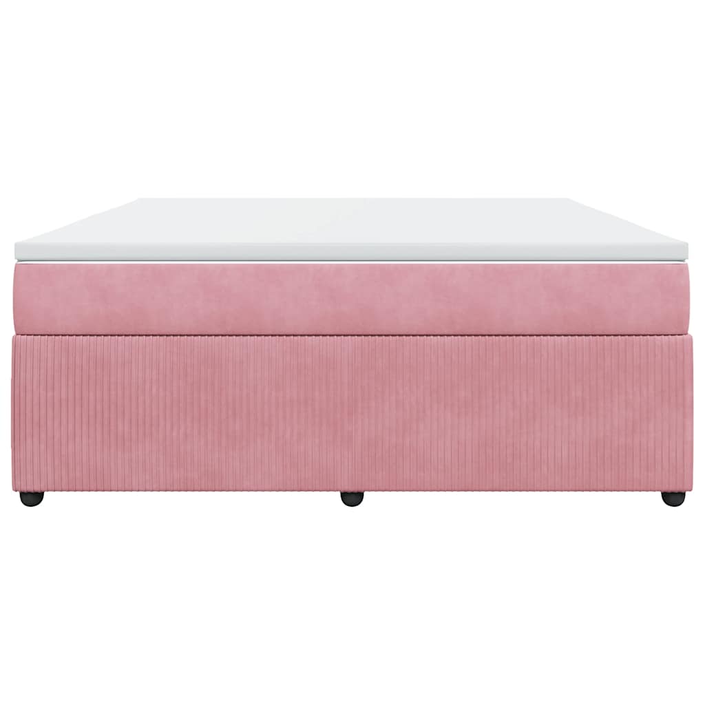 Sommier à lattes de lit avec matelas Rose 180x200 cm Velours - XIOS