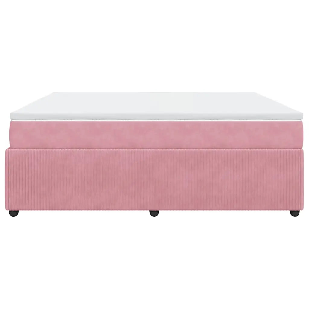 Sommier à lattes de lit avec matelas Rose 180x200 cm Velours - XIOS