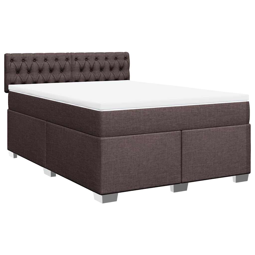 Sommier à lattes de lit avec matelas Marron foncé 140x190 cm - XIOS