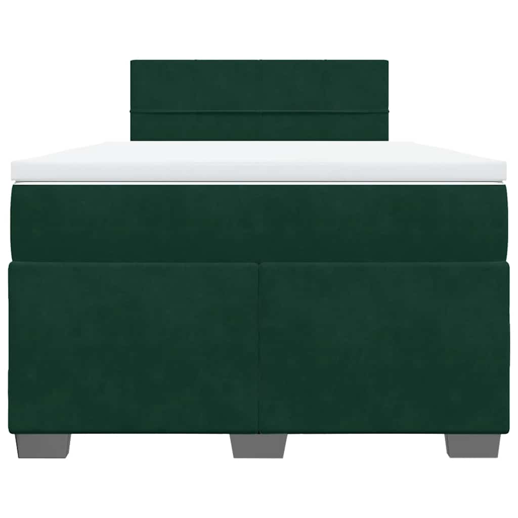 Sommier à lattes de lit avec matelas vert foncé 120x190 cm - XIOS