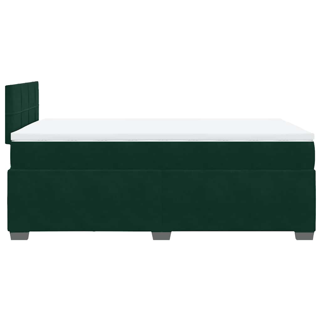 Sommier à lattes de lit avec matelas vert foncé 120x190 cm - XIOS