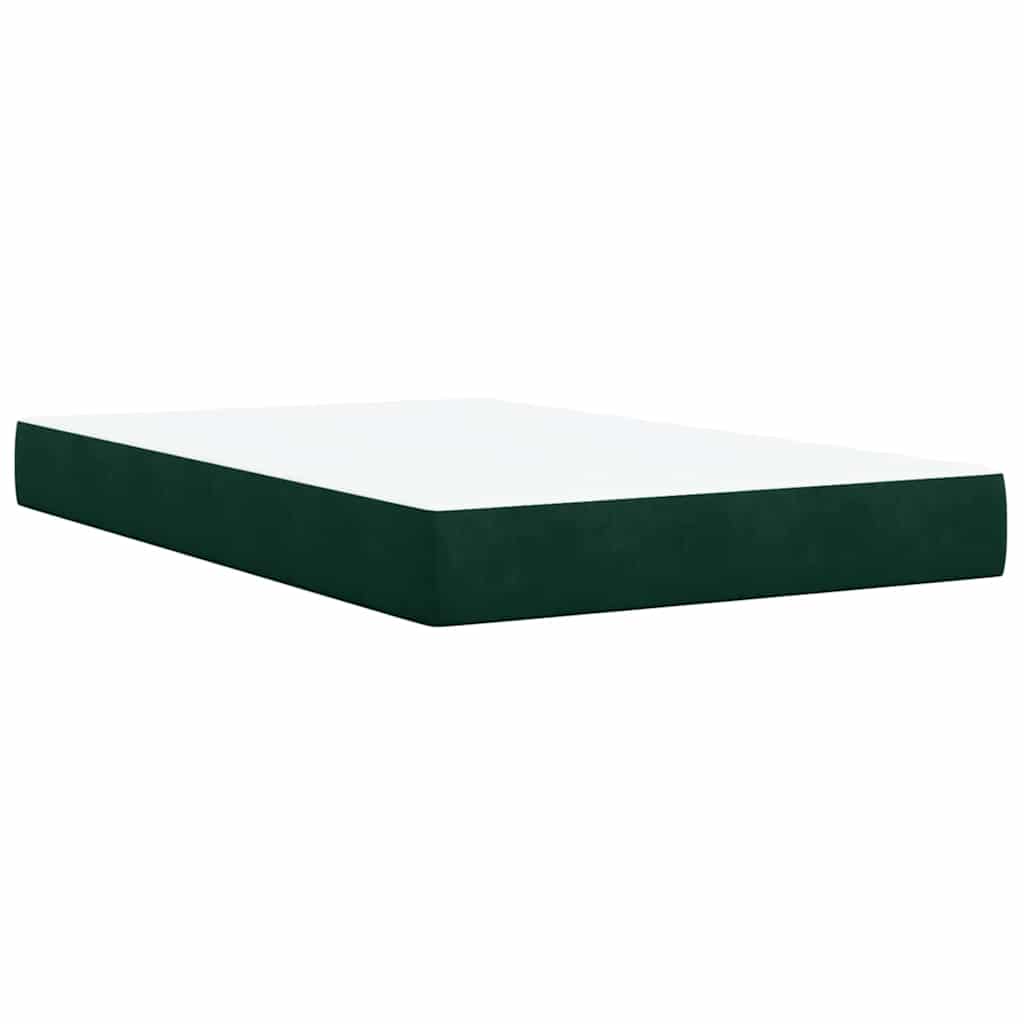 Sommier à lattes de lit avec matelas vert foncé 120x190 cm - XIOS