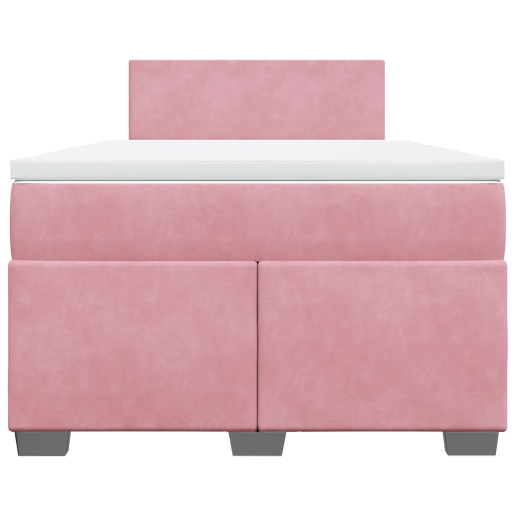 Sommier à lattes de lit avec matelas Rose 120x200 cm Velours - XIOS