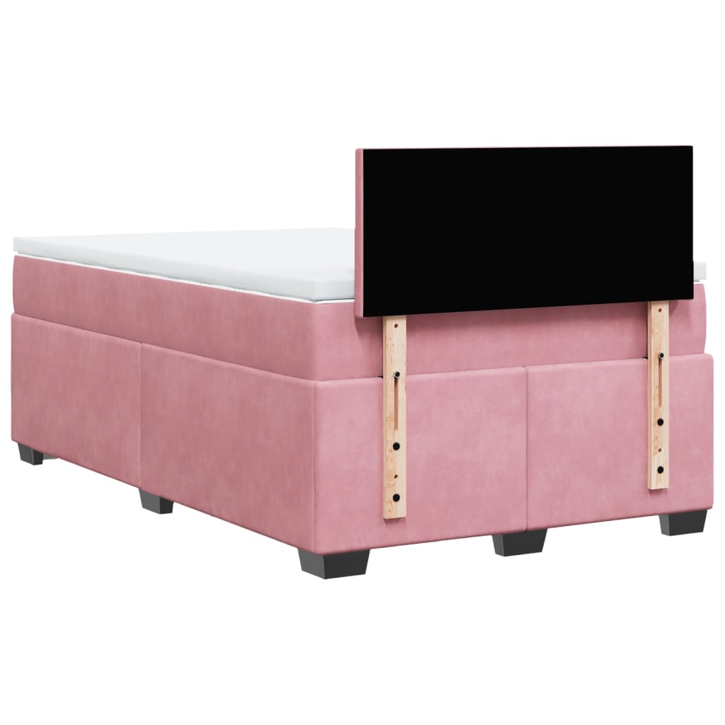 Sommier à lattes de lit avec matelas Rose 120x200 cm Velours - XIOS