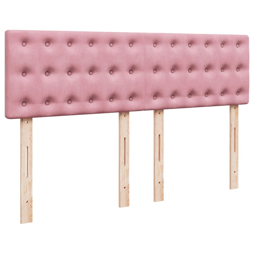 Sommier à lattes de lit avec matelas Rose 160x200 cm Velours - XIOS