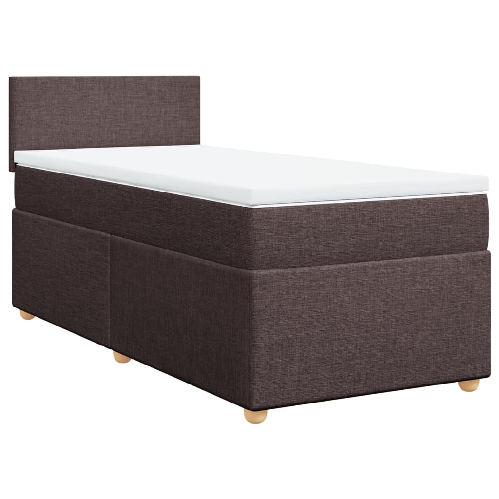 Sommier à lattes de lit avec matelas Marron foncé 100x200 cm - XIOS