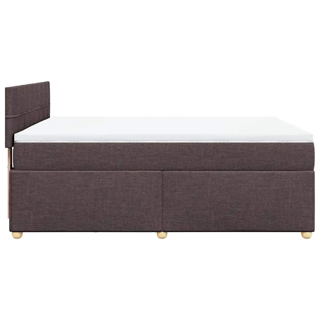 Sommier à lattes de lit avec matelas Marron foncé 140x190 cm - XIOS