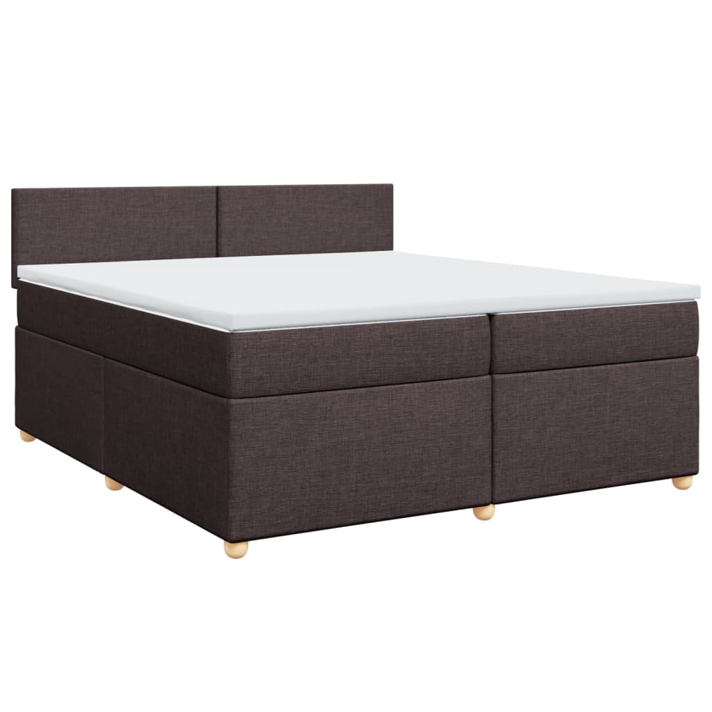 Sommier à lattes de lit avec matelas Marron foncé 200x200 cm - XIOS