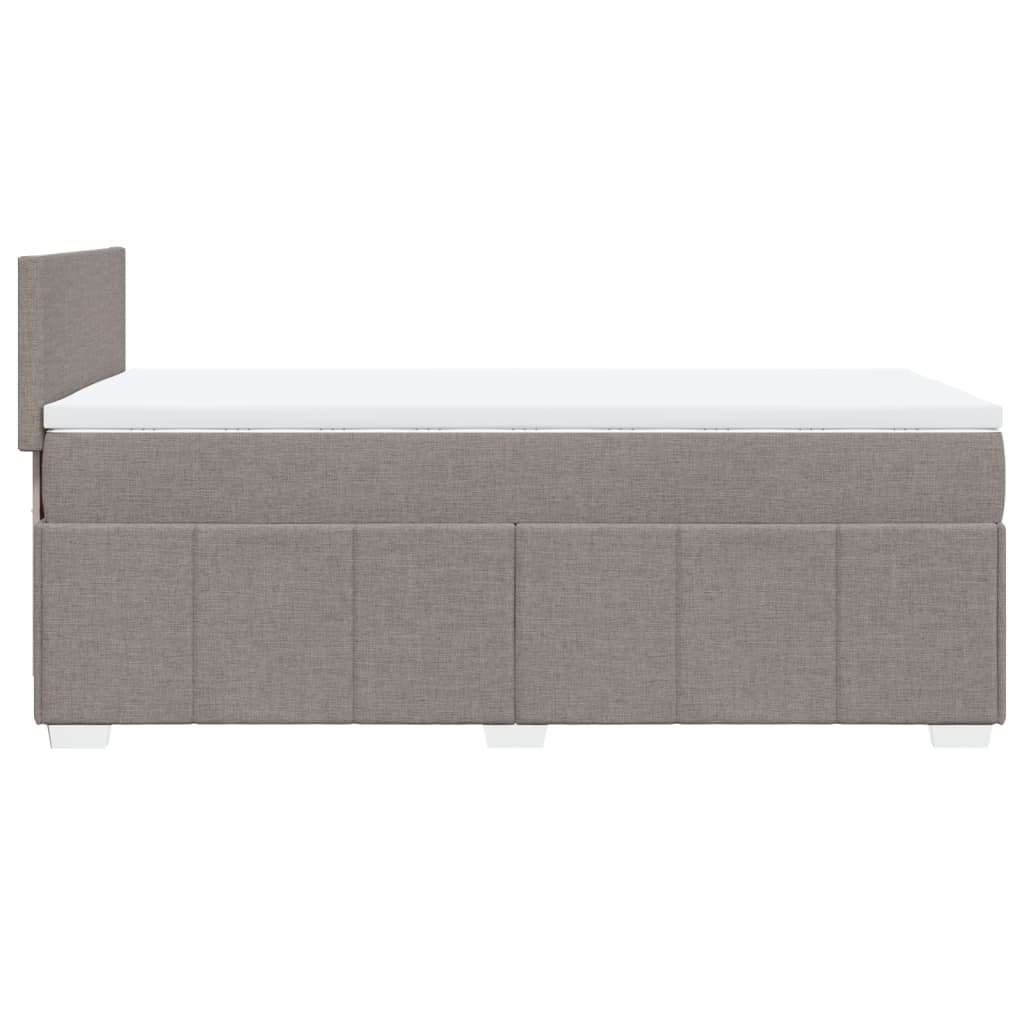 Sommier à lattes de lit avec matelas Taupe 80x200 cm Tissu - XIOS