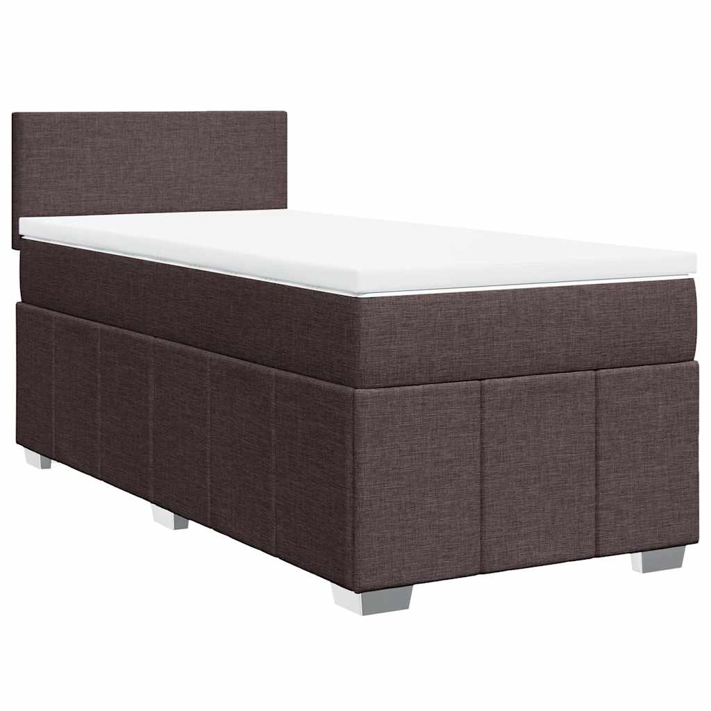 Sommier à lattes de lit avec matelas Marron foncé 90x200 cm - XIOS